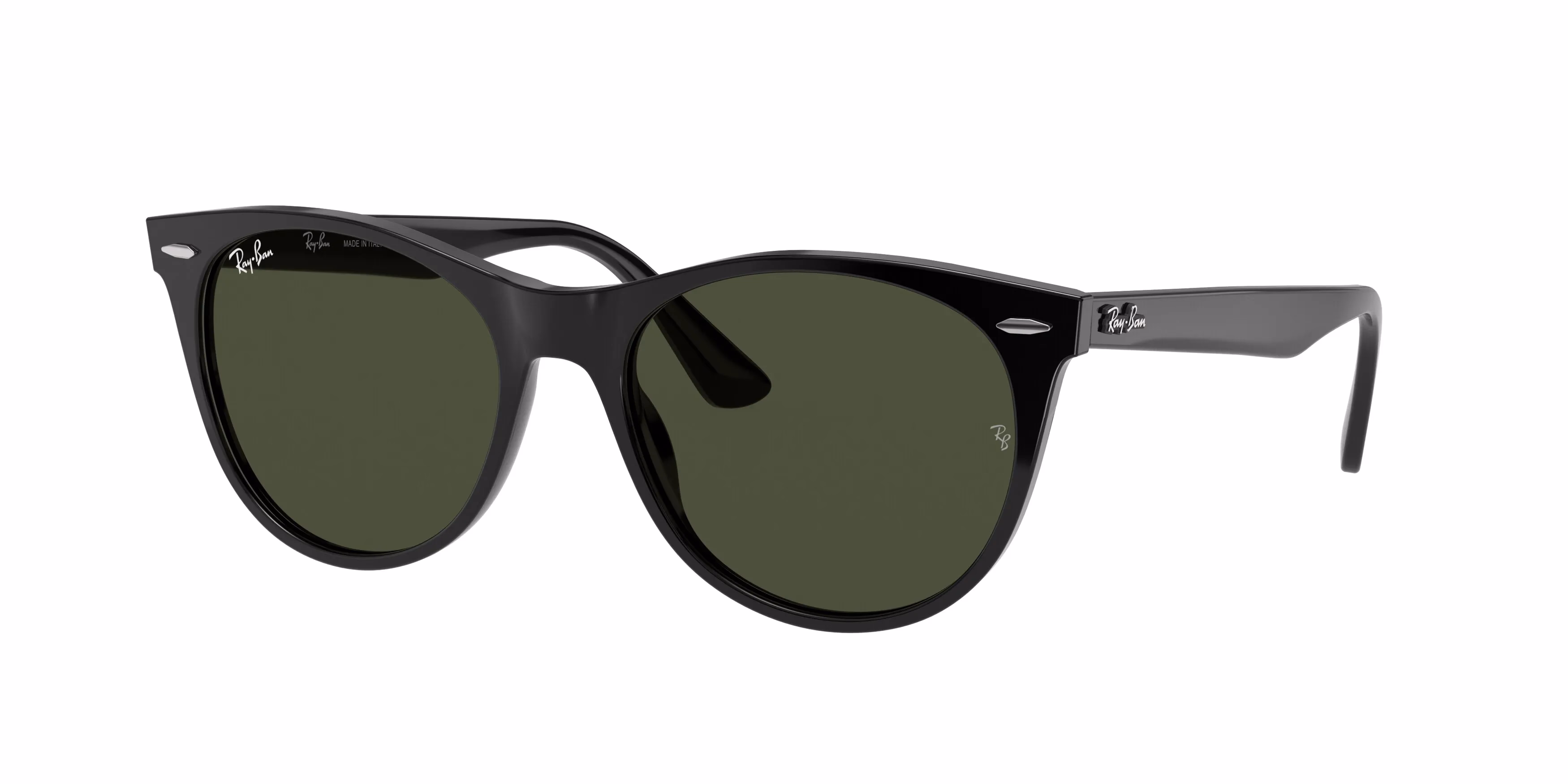 Ray Ban RB2185 WAYFARER II Black / Green Sunglasses product photo 1