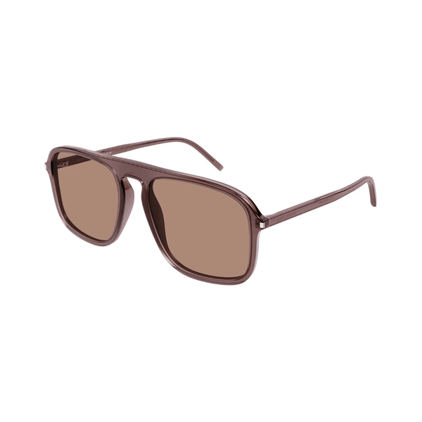 Saint Laurent SL590 Brown / Brown Sunglasses Saint Laurent SL590 Brown / Brown Sunglasses