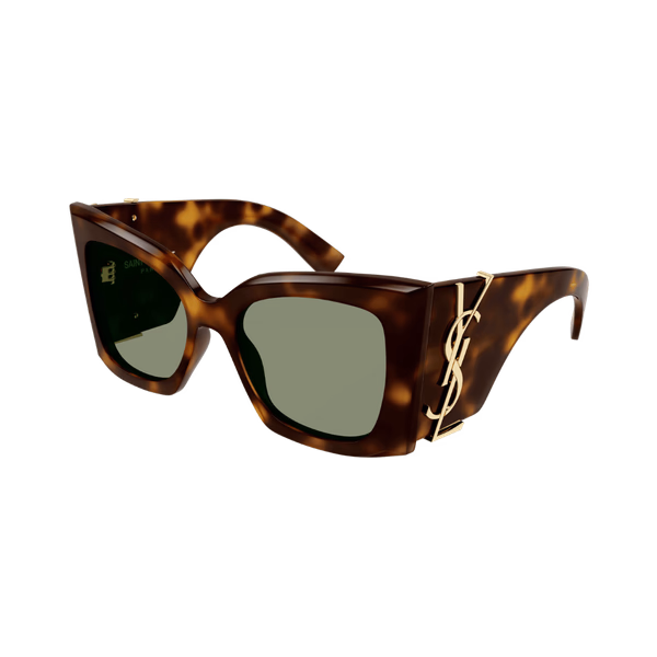 Saint Laurent SLM119 BLAZE Dark Havana / Green Sunglasses Saint Laurent SLM119 BLAZE Dark Havana / Green Sunglasses