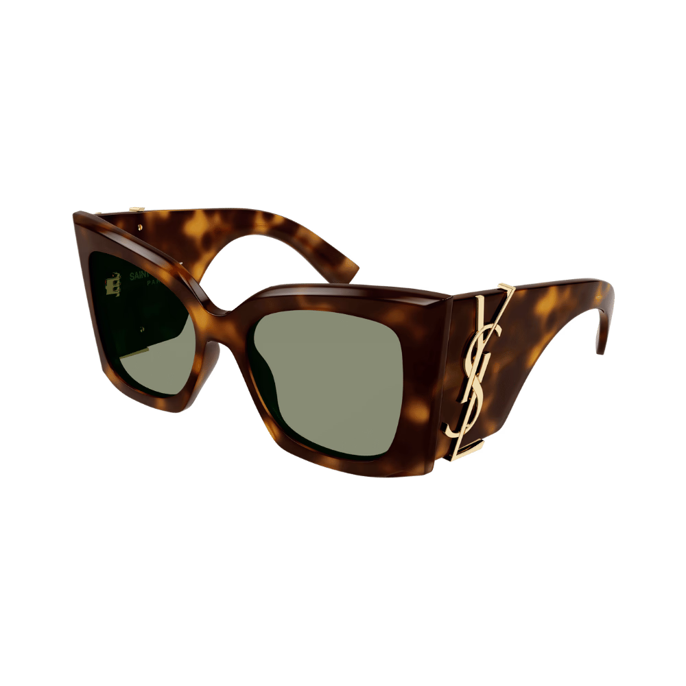 Saint Laurent SLM119 BLAZE Dark Havana / Green Sunglasses product photo 1