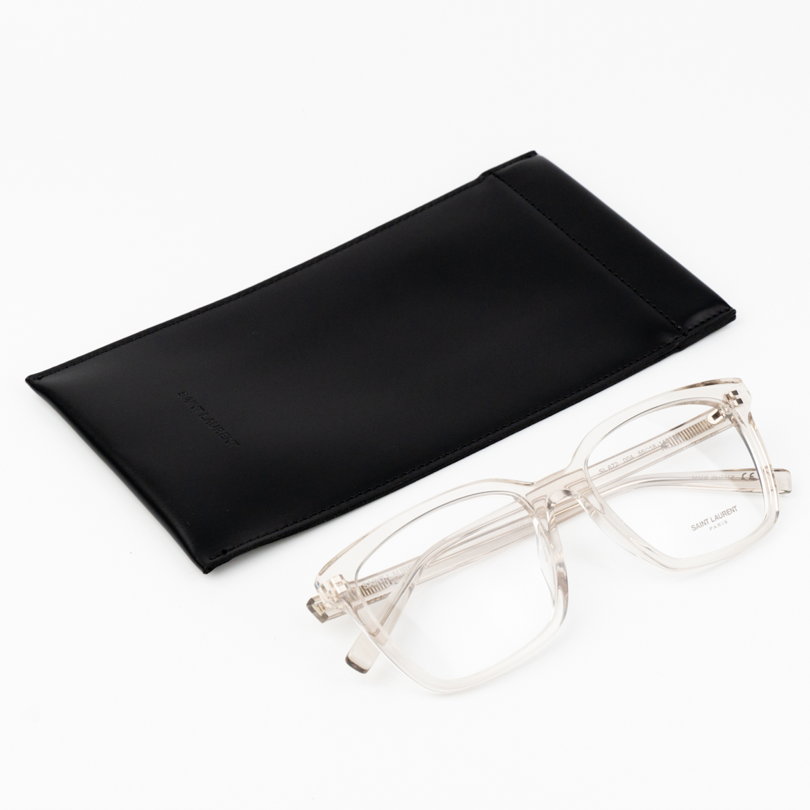 Saint Laurent SL672 Beige / Demo Glasses product photo 2