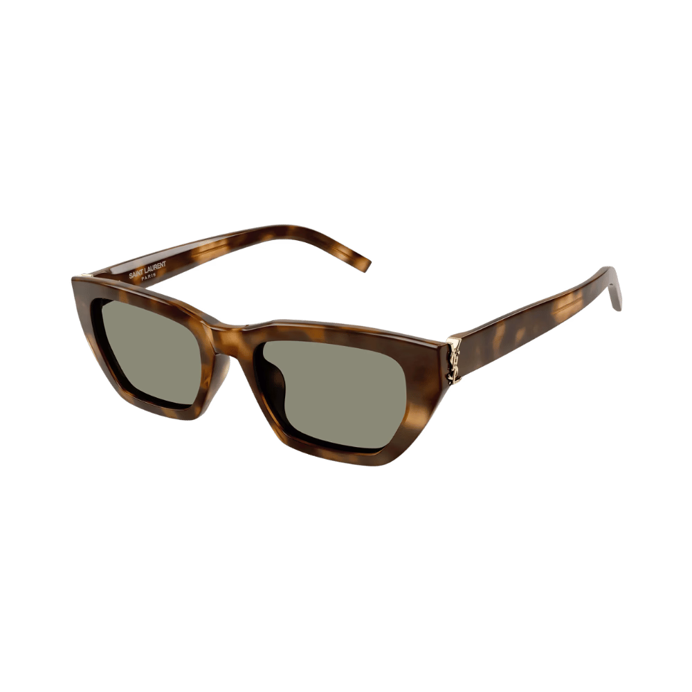 Saint Laurent SLM127/F Shiny Havana / Green Sunglasses product photo 1