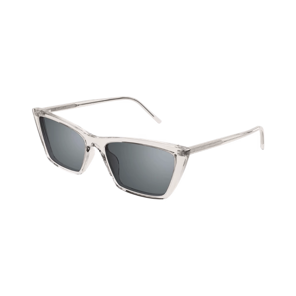 Saint Laurent SL737 MICA THIN Transparent Beige / Silver Sunglasses Saint Laurent SL737 MICA THIN Transparent Beige / Silver Sunglasses