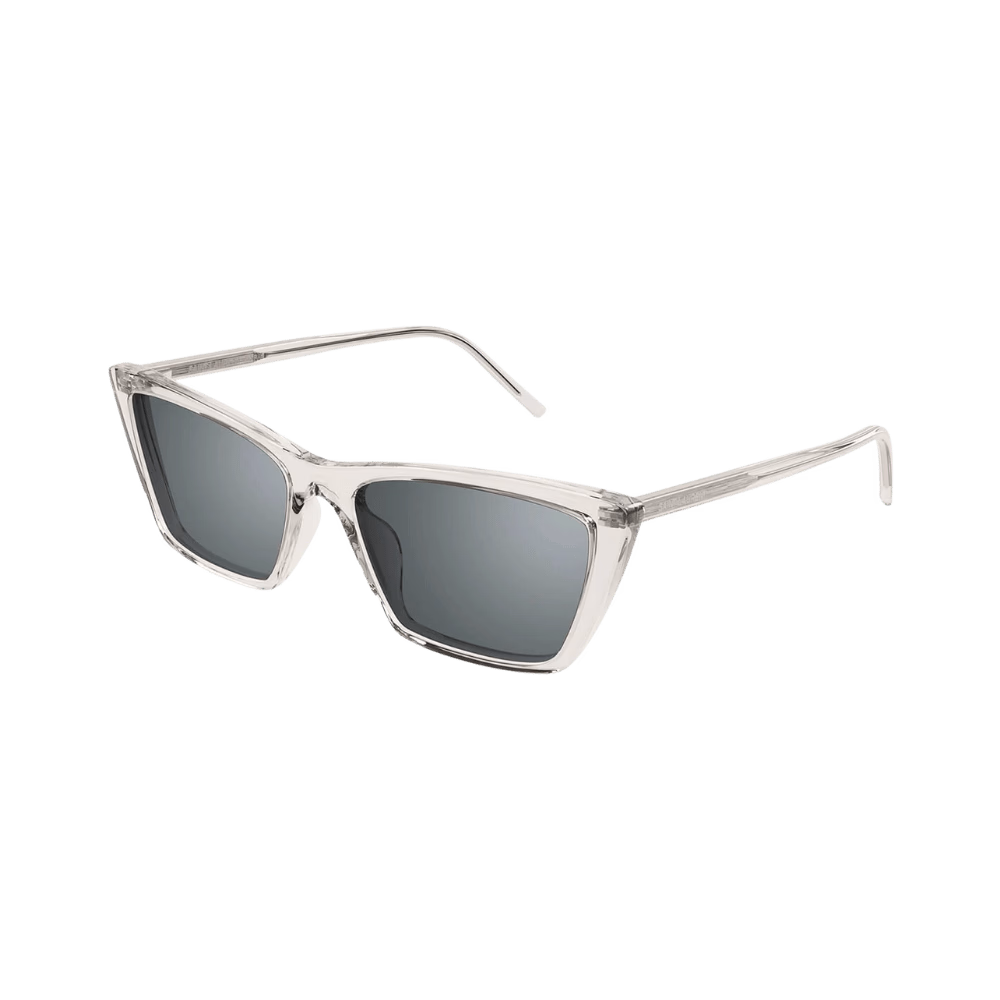 Saint Laurent SL737 MICA THIN Transparent Beige / Silver Sunglasses product photo 1