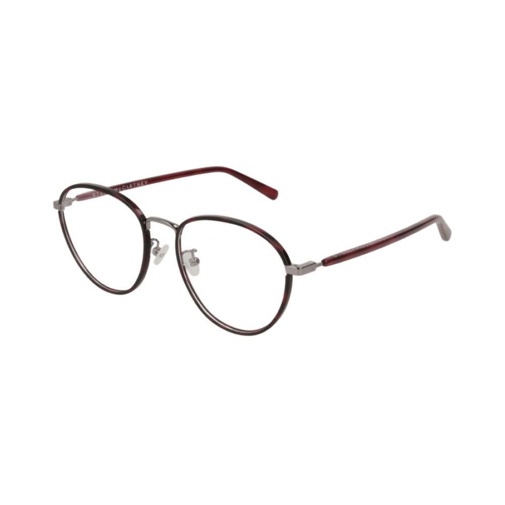 Stella McCartney SC0147O Ruthenium Tortoise Red / Demo Eyeglasses Stella McCartney SC0147O Ruthenium Tortoise Red / Demo Eyeglasses