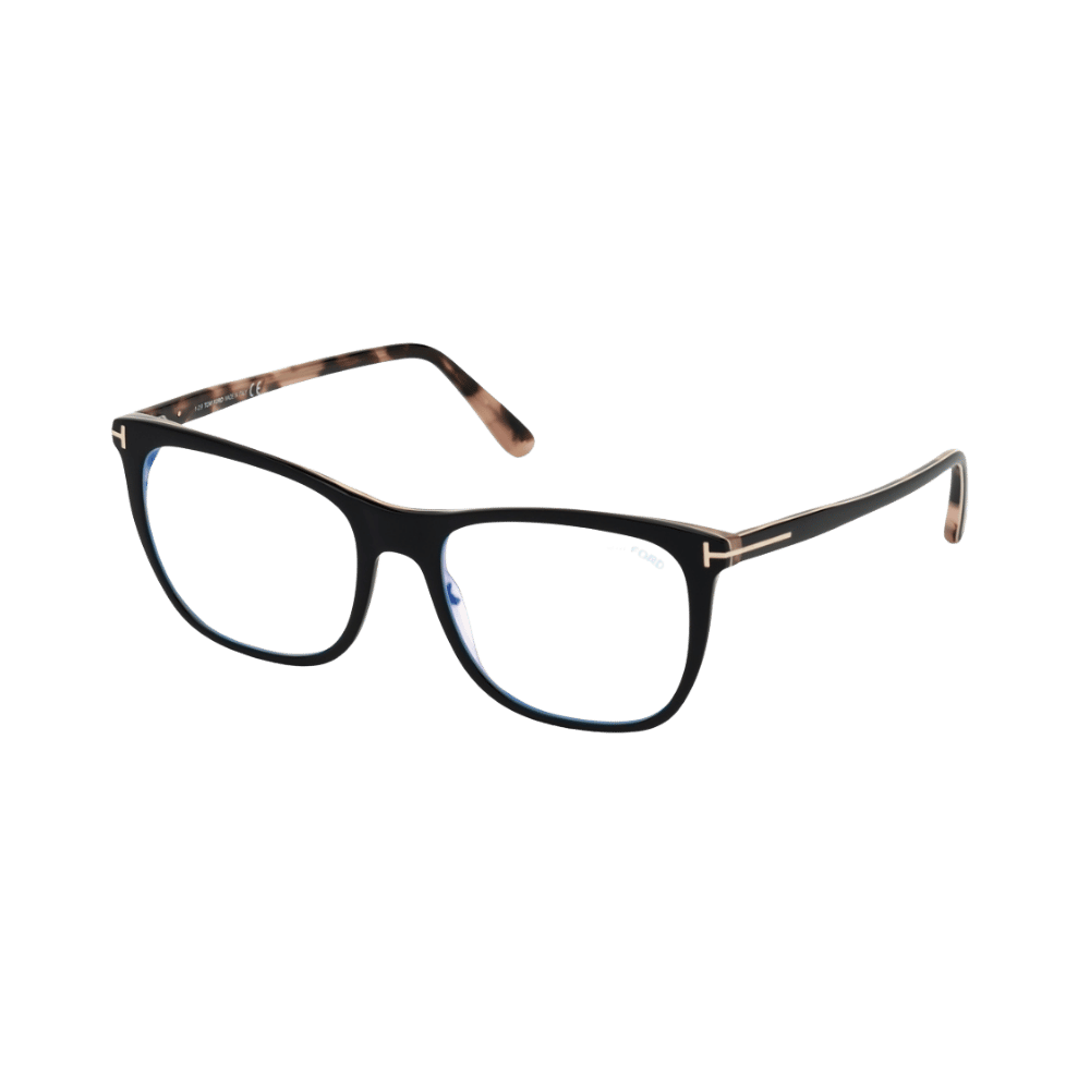 Tom Ford FT5672-B Black Havana / Blue Block Eyeglasses product photo 1