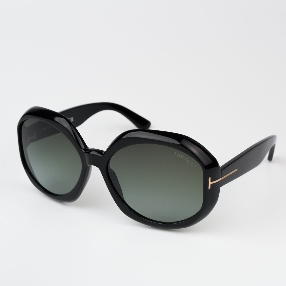 FT1011/S GEORGIA-02 Shiny Black / Gradient Smoke Sunglasses