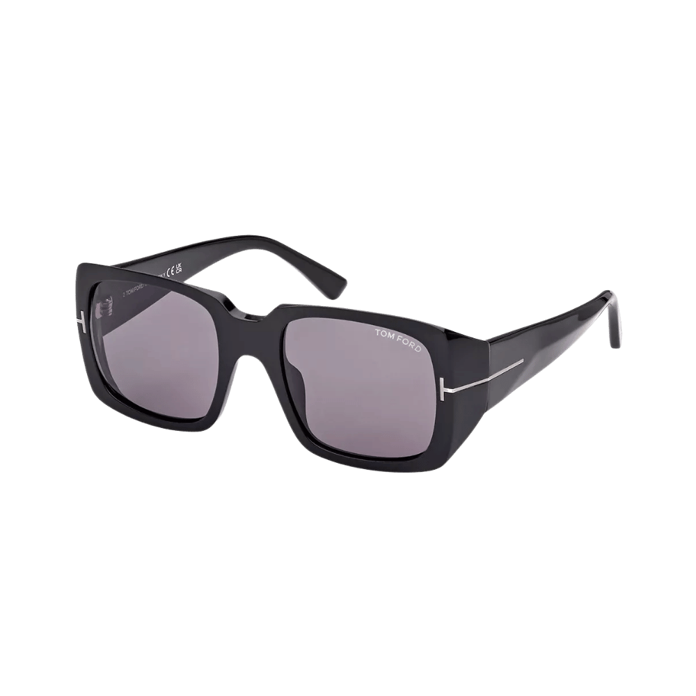 Tom Ford FT1035-N Shiny Black / Smoke Grey Sunglasses Tom Ford FT1035-N Shiny Black / Smoke Grey Sunglasses