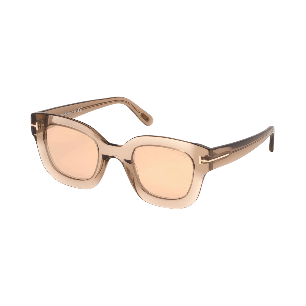 Tom Ford FT0659/S Pia Transparent Light Brown / Brown Mirror Sunglasses product photo 1