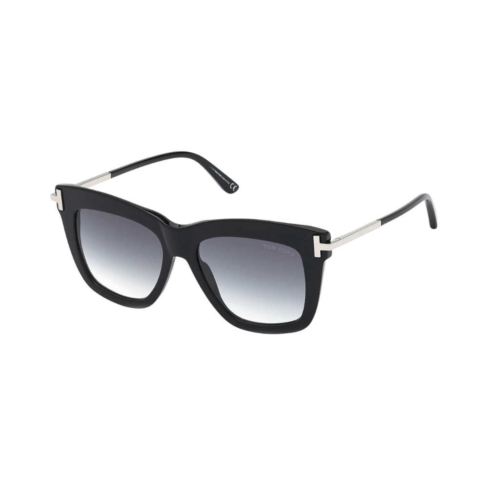 Tom Ford FT0822/S Dasha Shiny Black with Shiny Palladium / Smoke Gradient Sunglasses product photo 1