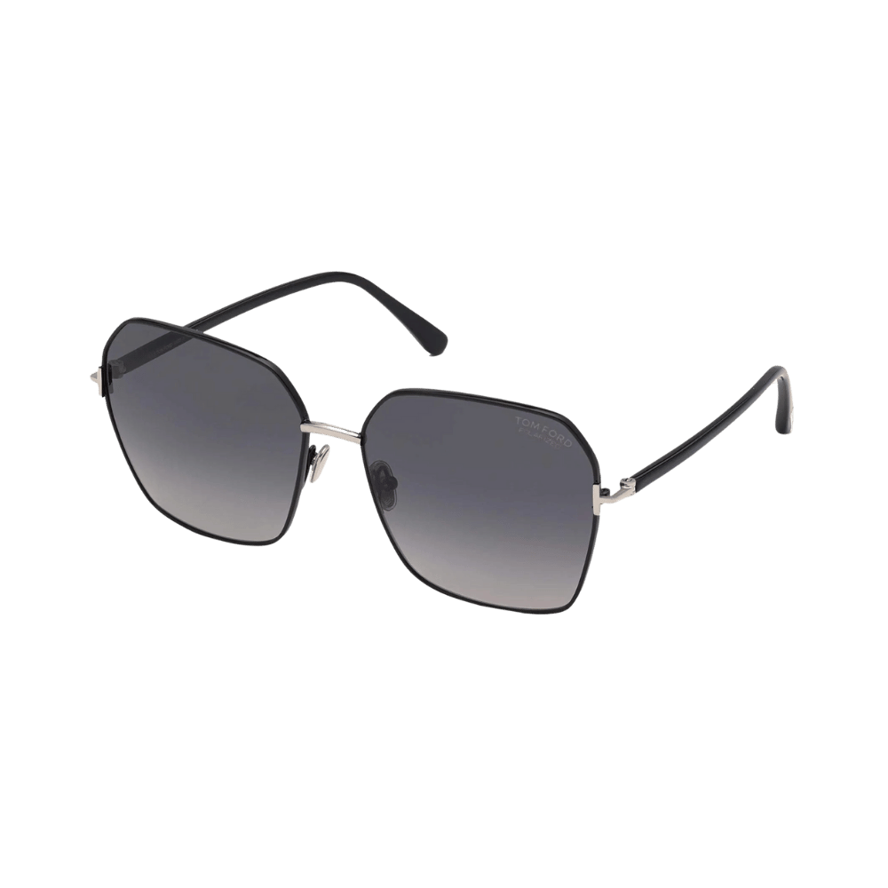 Tom Ford FT0839/S Claudia-02 Shiny Black / Smoke Gradient Polarized Sunglasses product photo 1