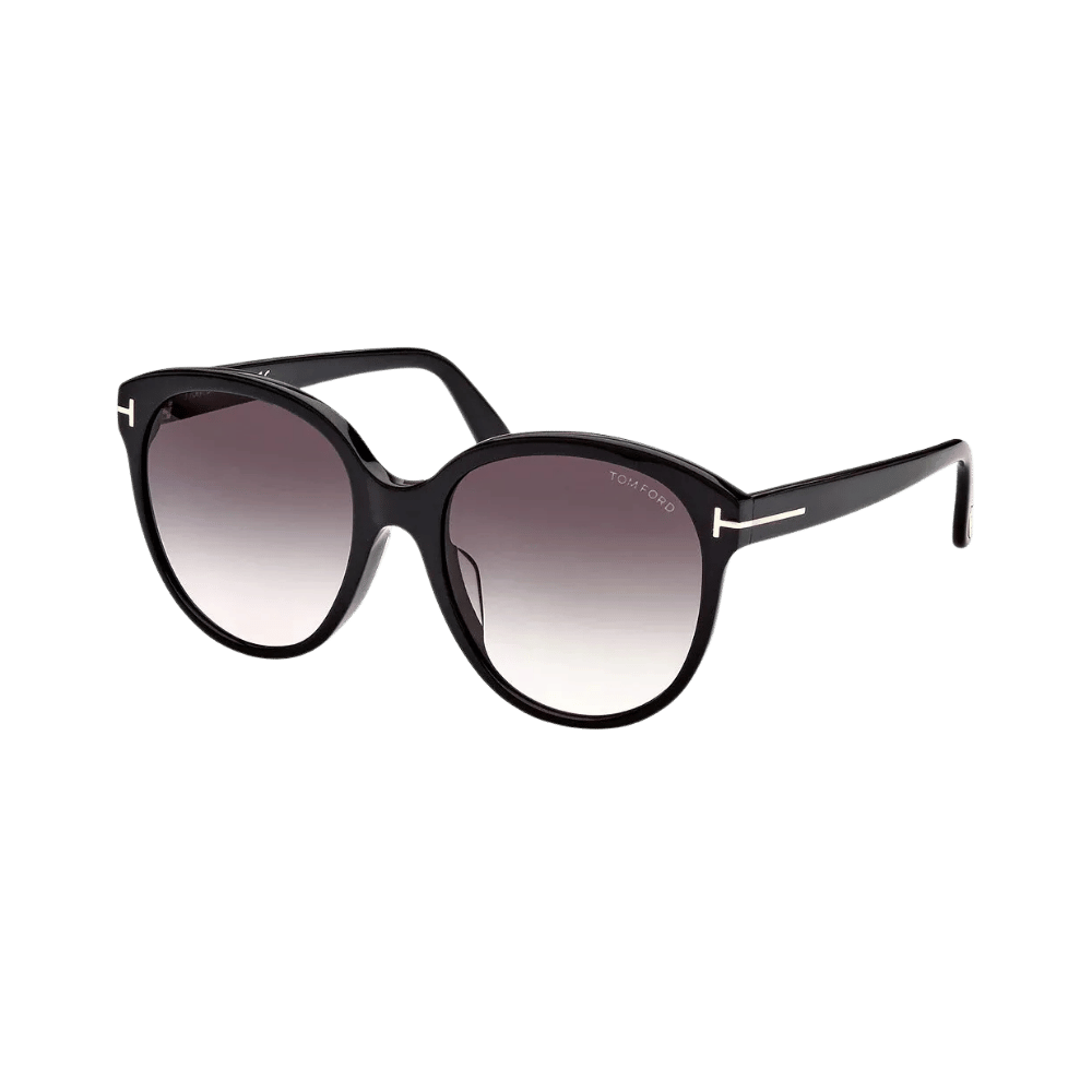 Tom Ford FT0957-D/S Shiny Black / Smoke Gradient Sunglasses product photo 1