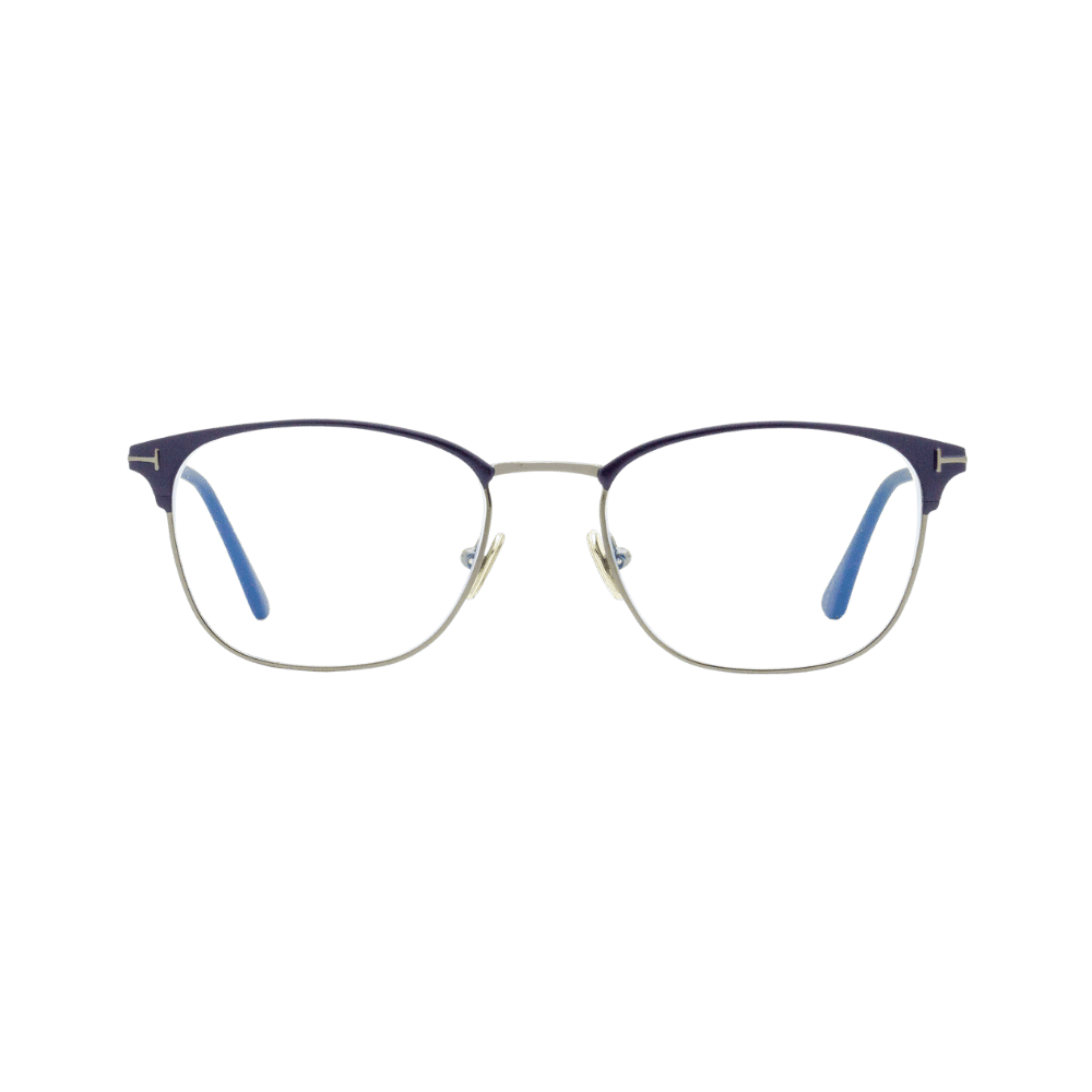 Tom Ford FT5750-B/O Matte Blue / Clear Blue Block Lens Eyeglasses product photo 1