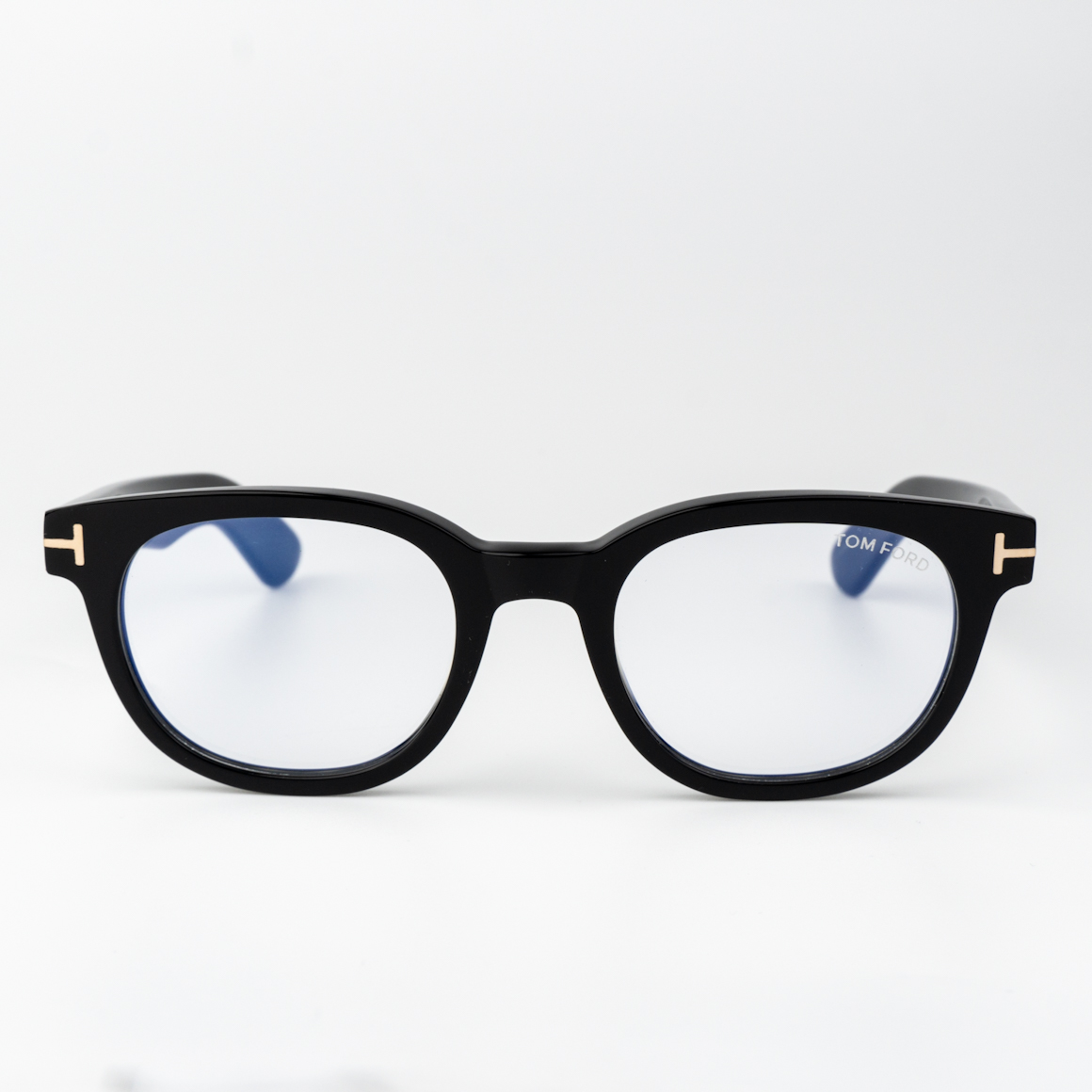 FT5807-B/O Shiny Black / Clear Blue Light Block  Eyeglasses