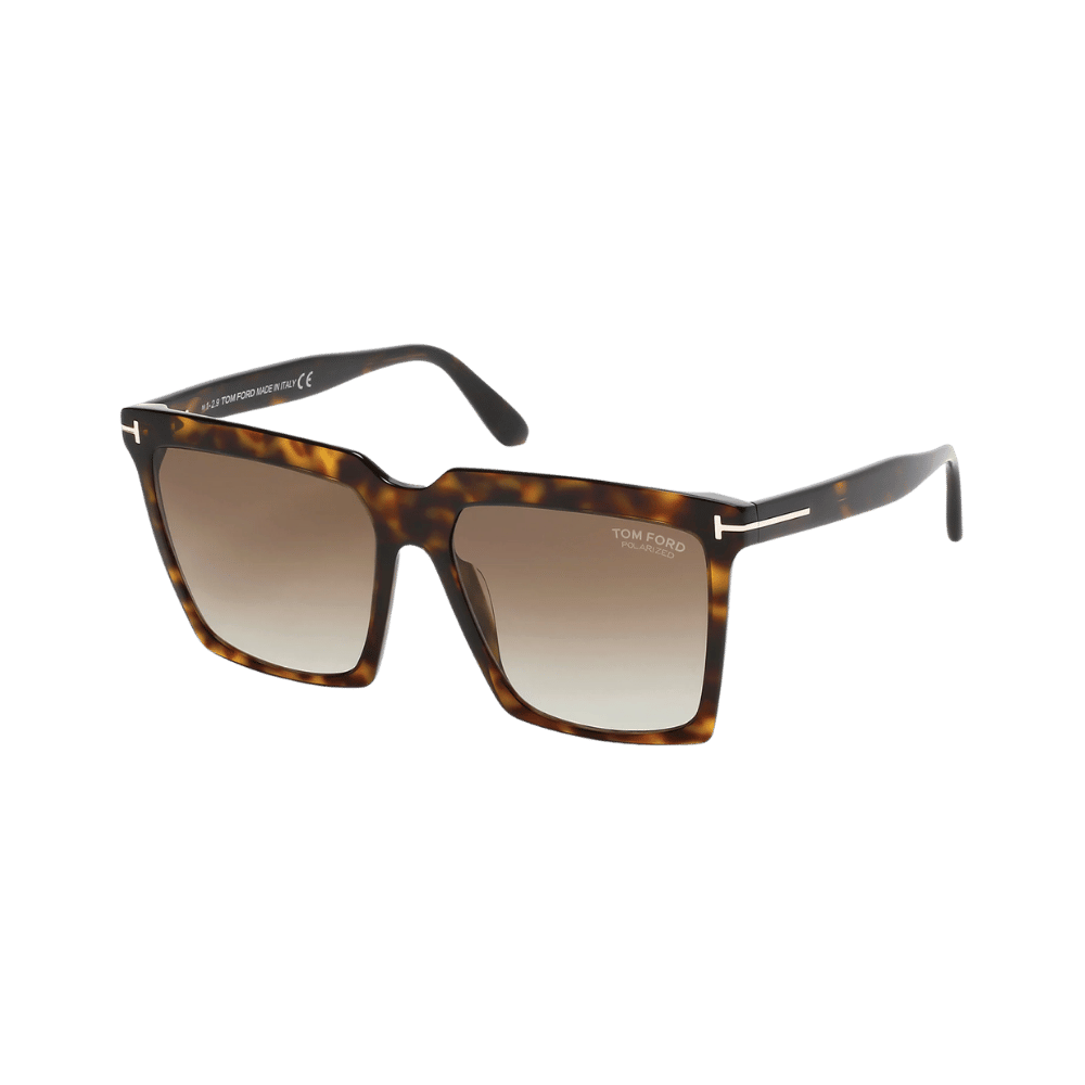 Tom Ford FT0764/S Sabrina-02 Dark Havana / Brown Gradient Polarized Sunglasses product photo 1