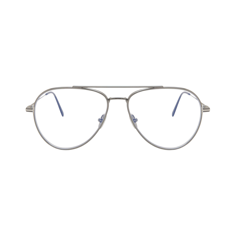 Tom Ford FT5800-B/V Shiny Gunmetal / Clear Blue Light Block Eyeglasses product photo 1