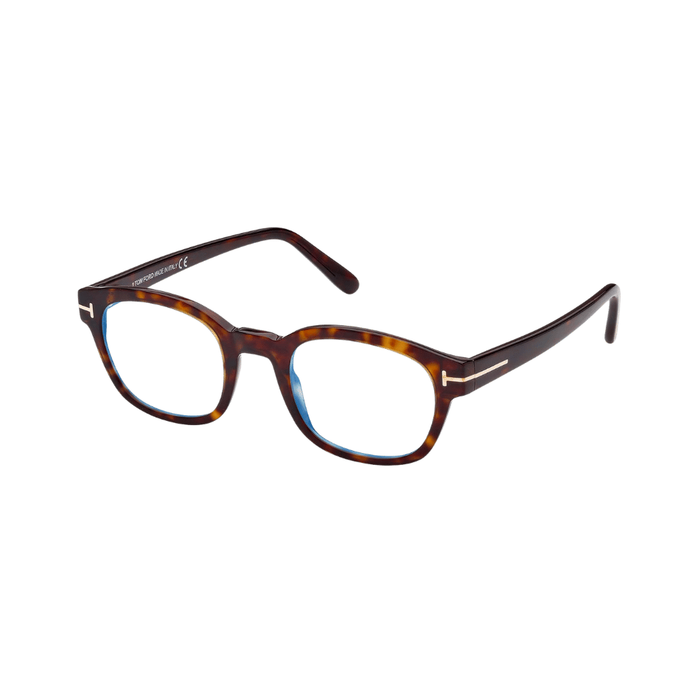 Tom Ford FT5808-B/V Dark Havana / Clear Blue Light Block Eyeglasses product photo 1