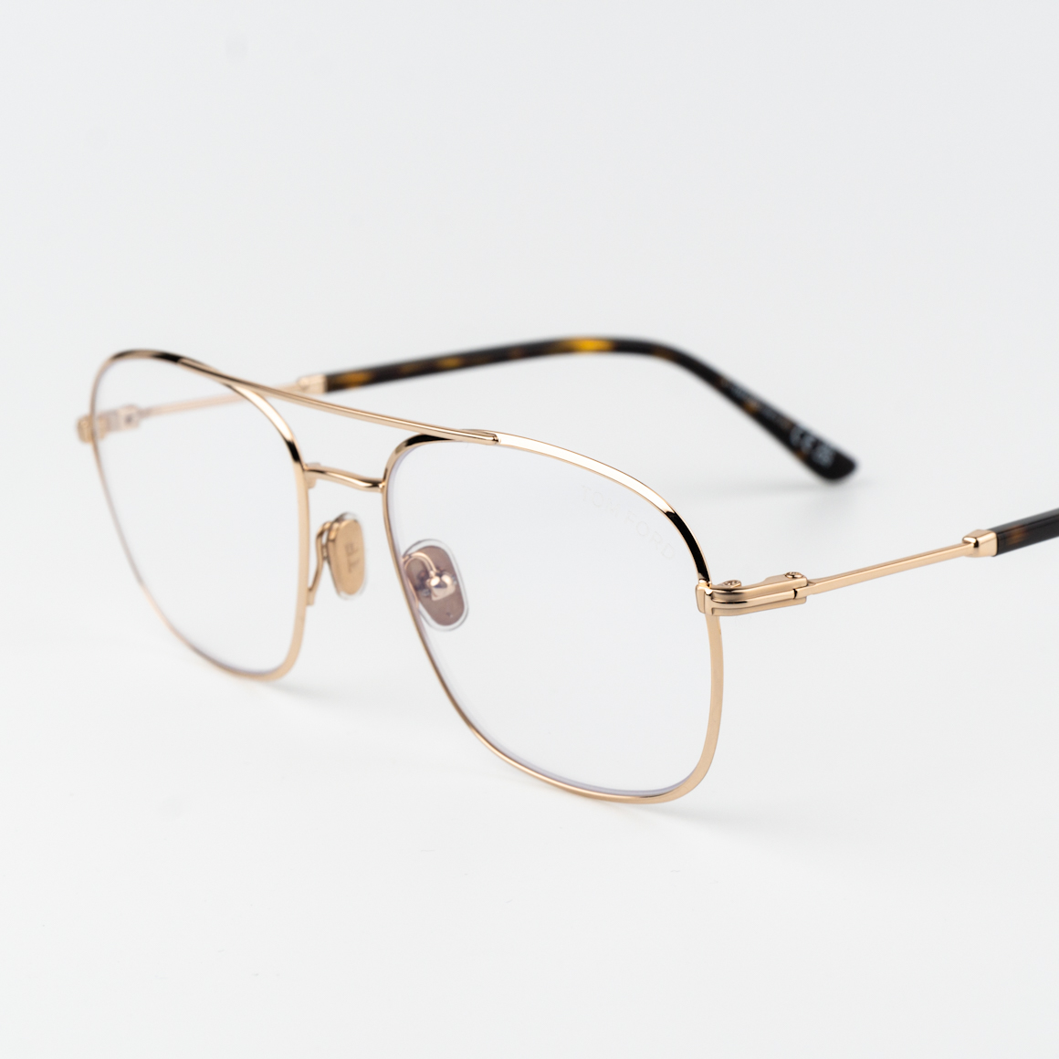 Tom Ford FT5830-B/O 028 Eyeglasses Unisex Gold Round Blue Light Blocking New additional photo 2
