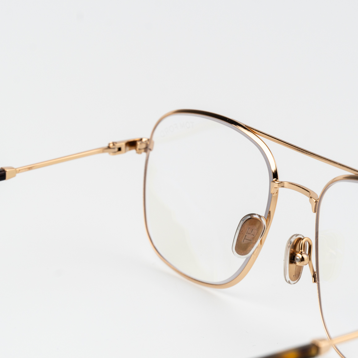 Tom Ford FT5830-B/O 028 Eyeglasses Unisex Gold Round Blue Light Blocking New additional photo 3