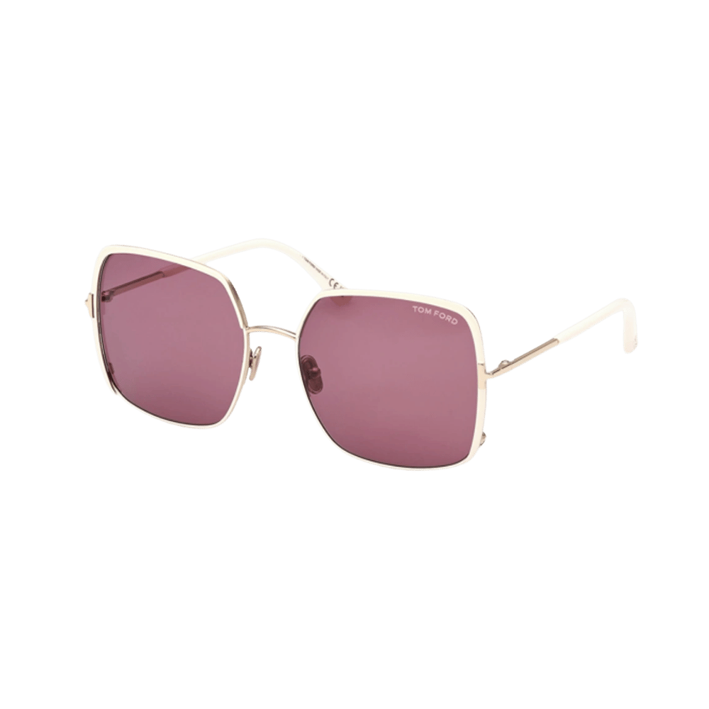Tom Ford FT1006/S Raphaela Shiny Rose Gold / Violet Sunglasses product photo 1