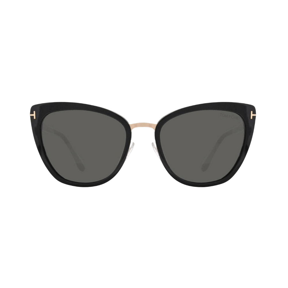Tom Ford FT0717/S Simona Shiny Black / Rose Gold / Smoke Sunglasses product photo 1