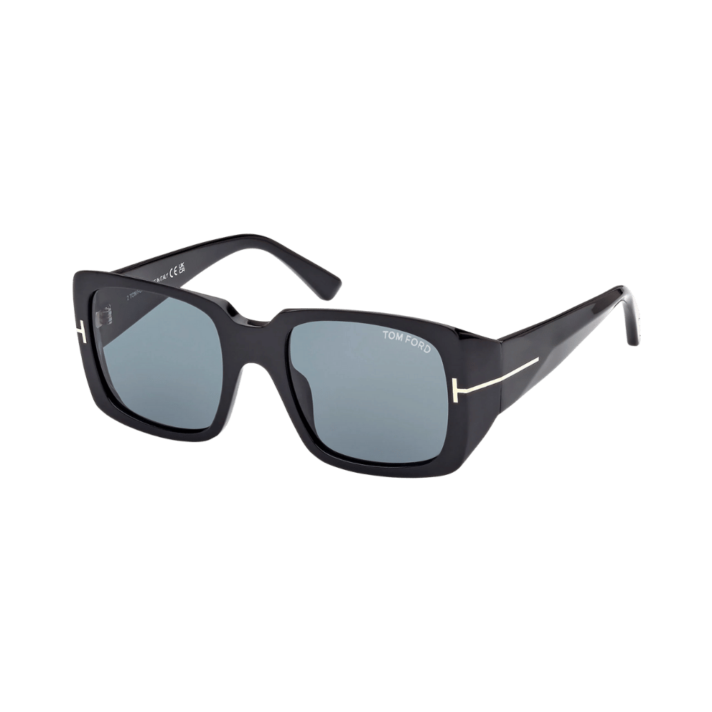 Tom Ford FT1035 Ryder-02 Shiny Black / Blue Sunglasses product photo 1