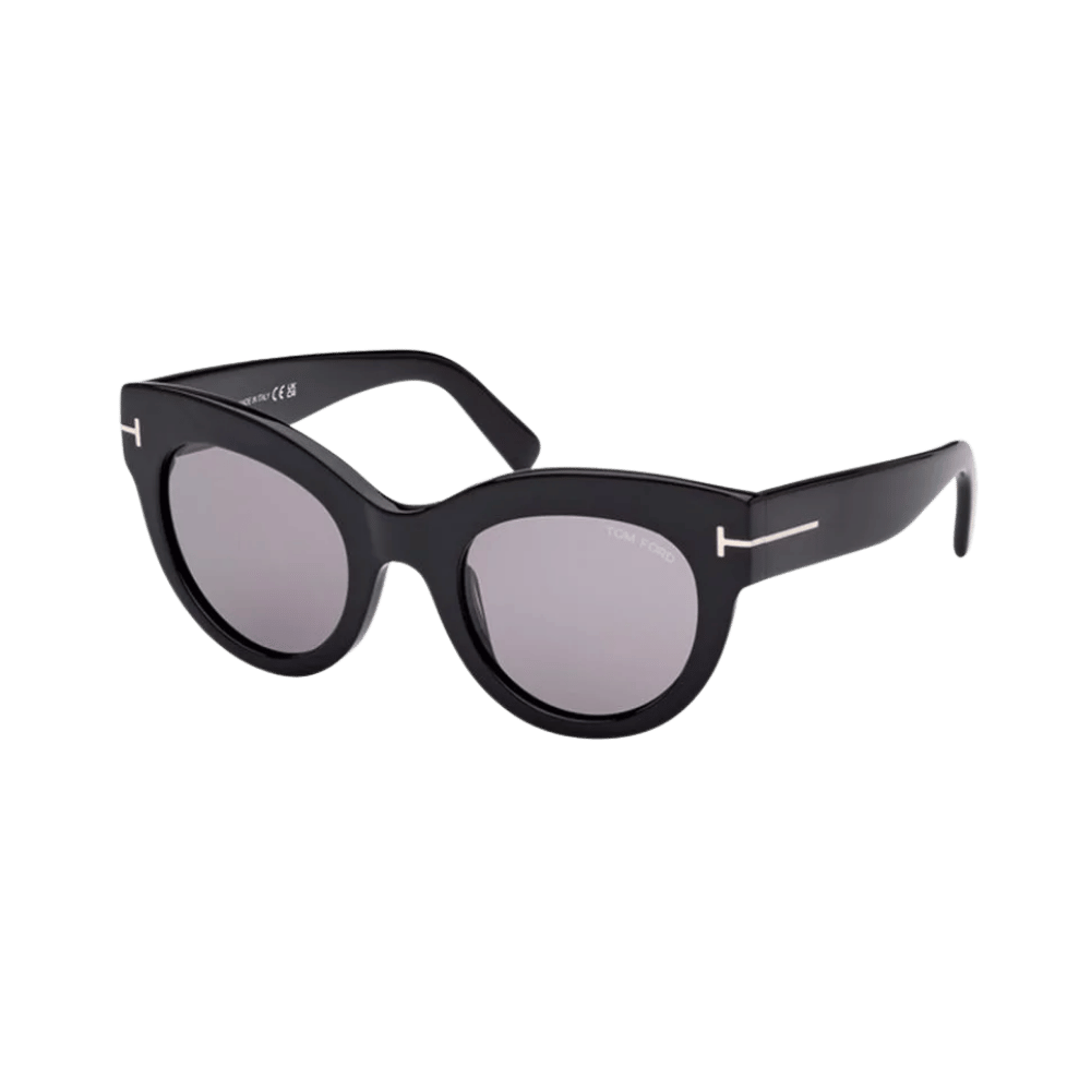 Tom Ford FT1063/S Shiny Black / Smoke Mirror Sunglasses product photo 1