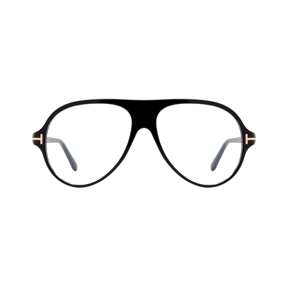 Tom Ford FT5012-B/V Shiny Black / Clear Blue Light Block Eyeglasses product photo 1