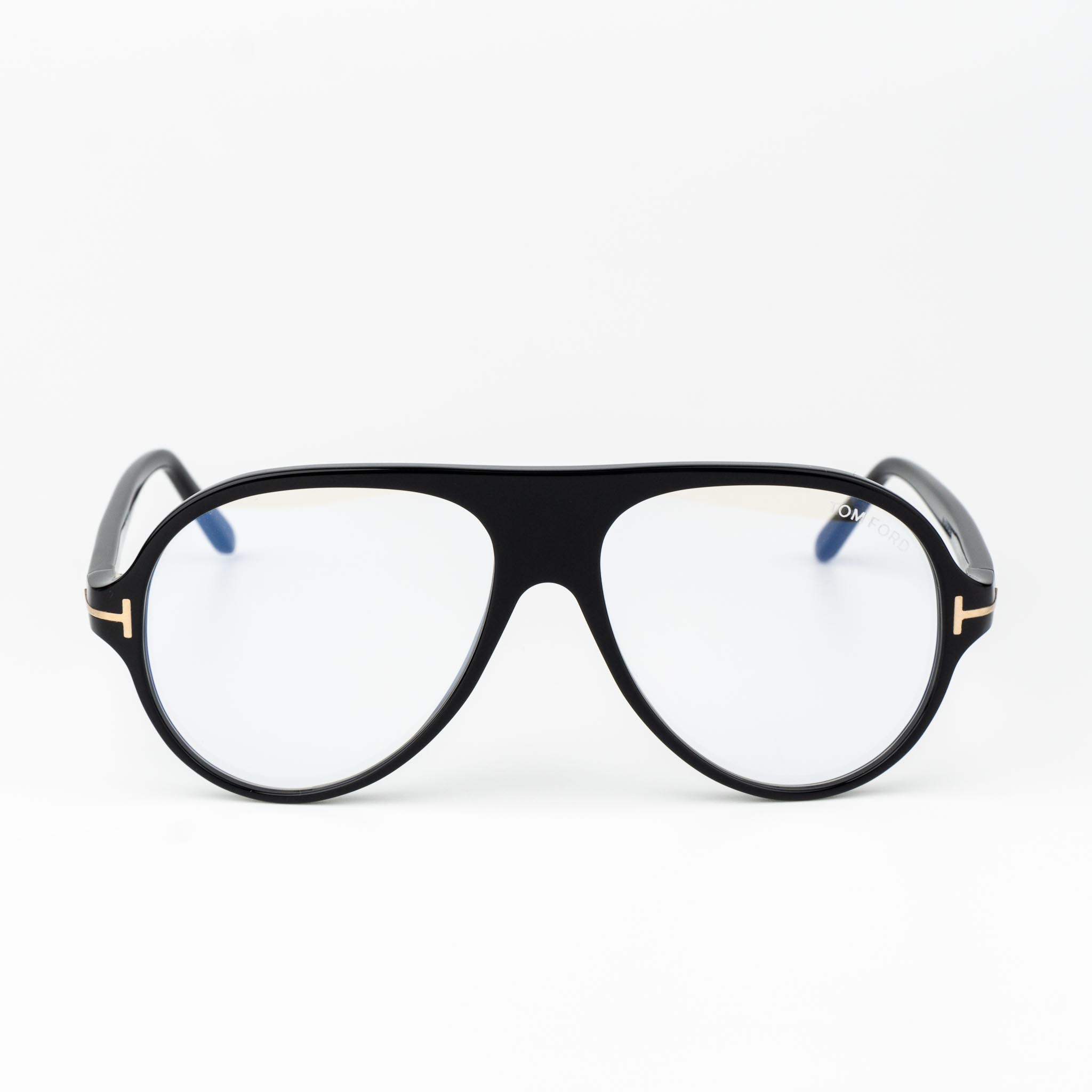 Tom Ford FT5012-B/V 001 Eyeglasses Unisex Black Pilot Blue Light Block New additional photo 1