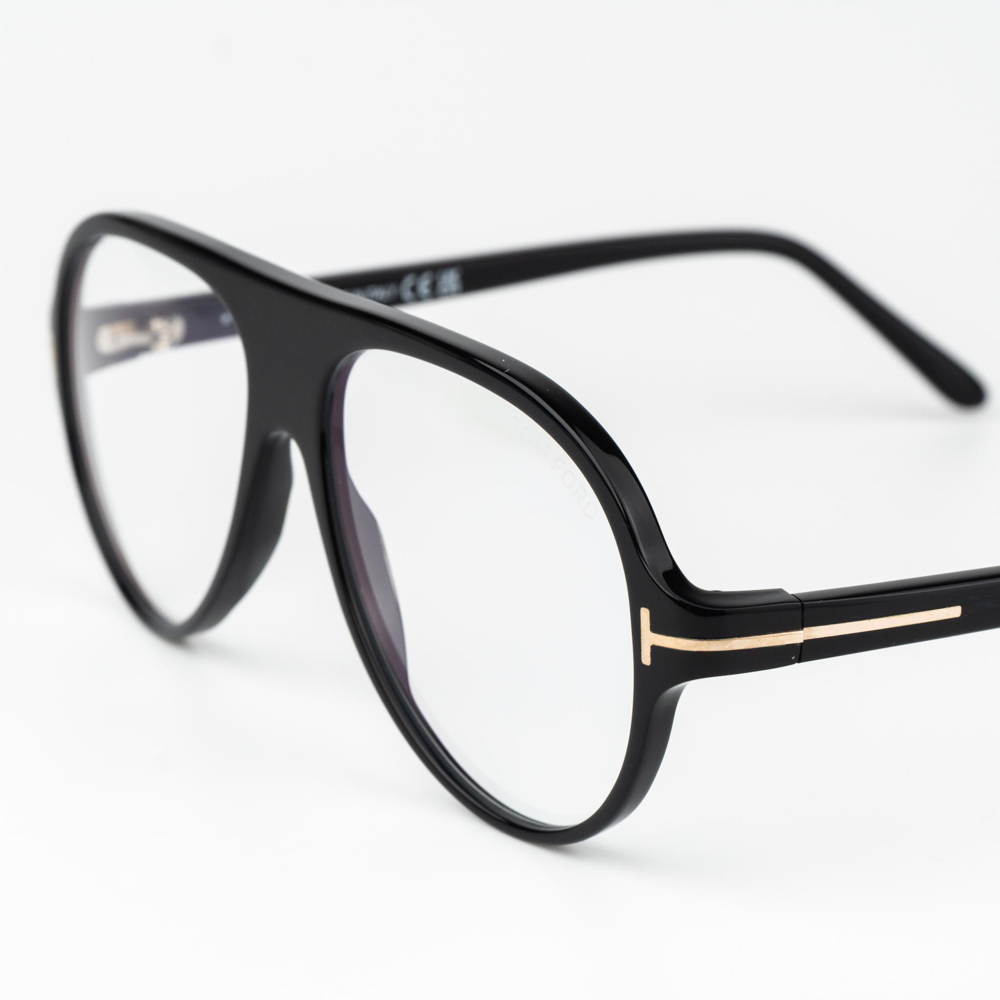 Tom Ford FT5012-B/V 001 Eyeglasses Unisex Black Pilot Blue Light Block New additional photo 2