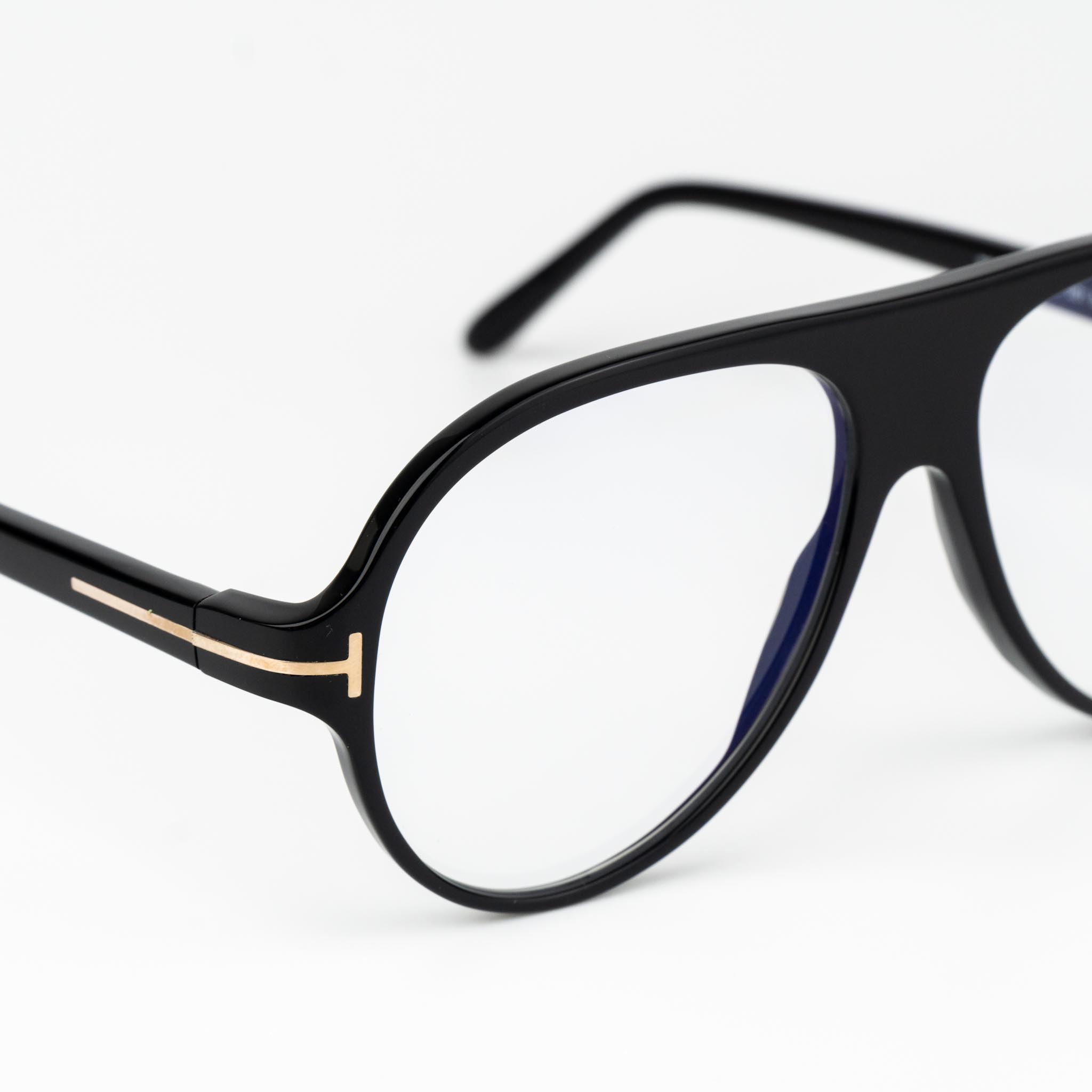 Tom Ford FT5012-B/V 001 Eyeglasses Unisex Black Pilot Blue Light Block New additional photo 3