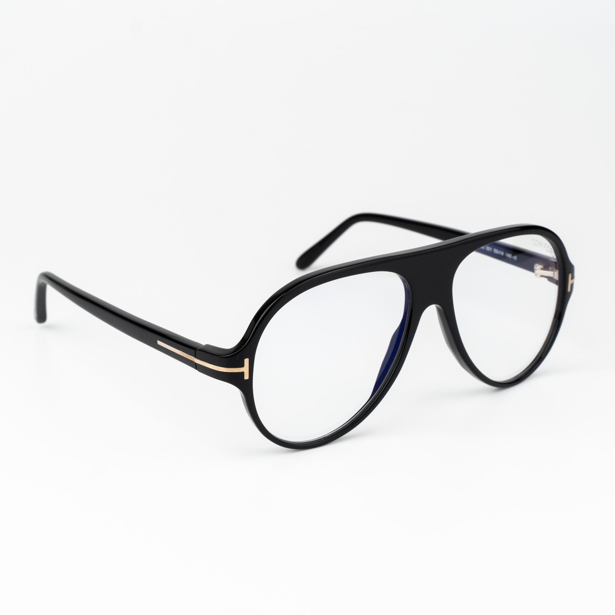Tom Ford FT5012-B/V 001 Eyeglasses Unisex Black Pilot Blue Light Block New additional photo 4