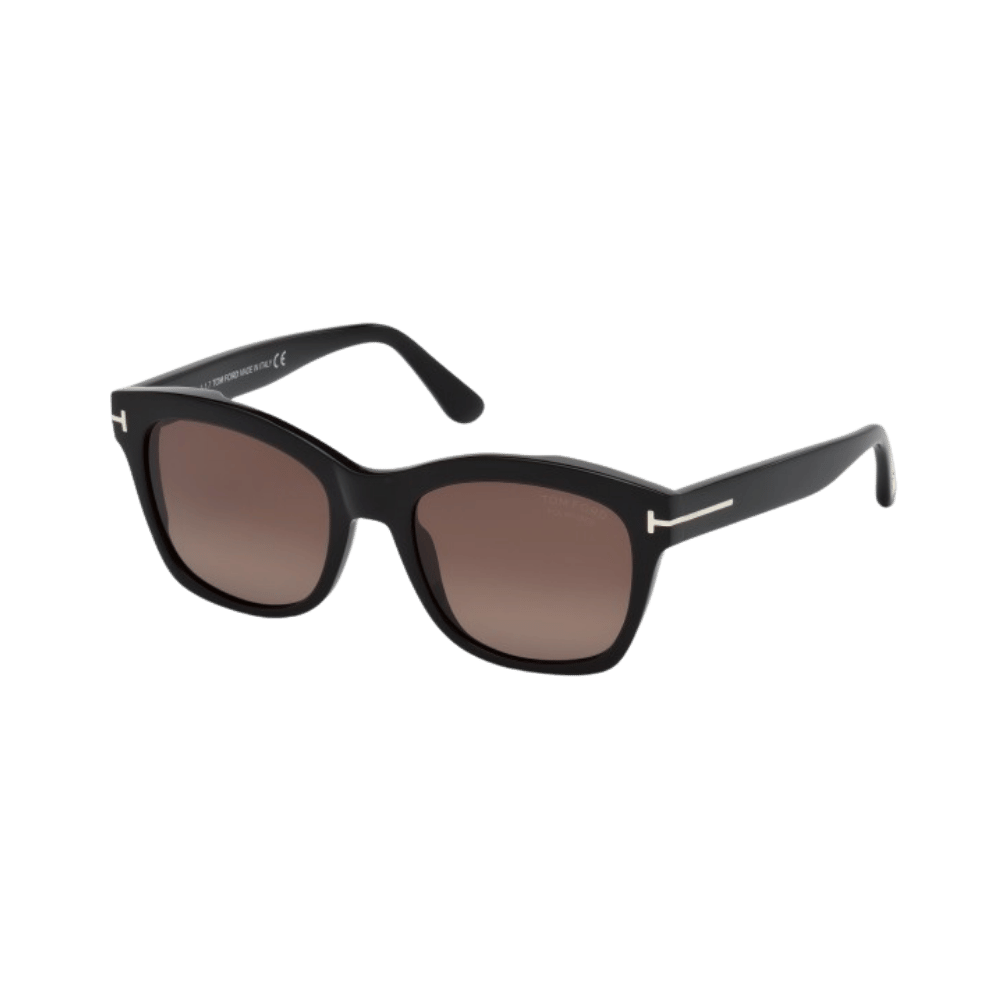 Tom Ford FT0614/S Lauren-02 Shiny Black / Gradient Burgundy Polarized Sunglasses product photo 1