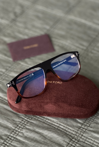 Tom Ford FT5901-B-N Black / Havana / Clear Blue Light Block product photo 1