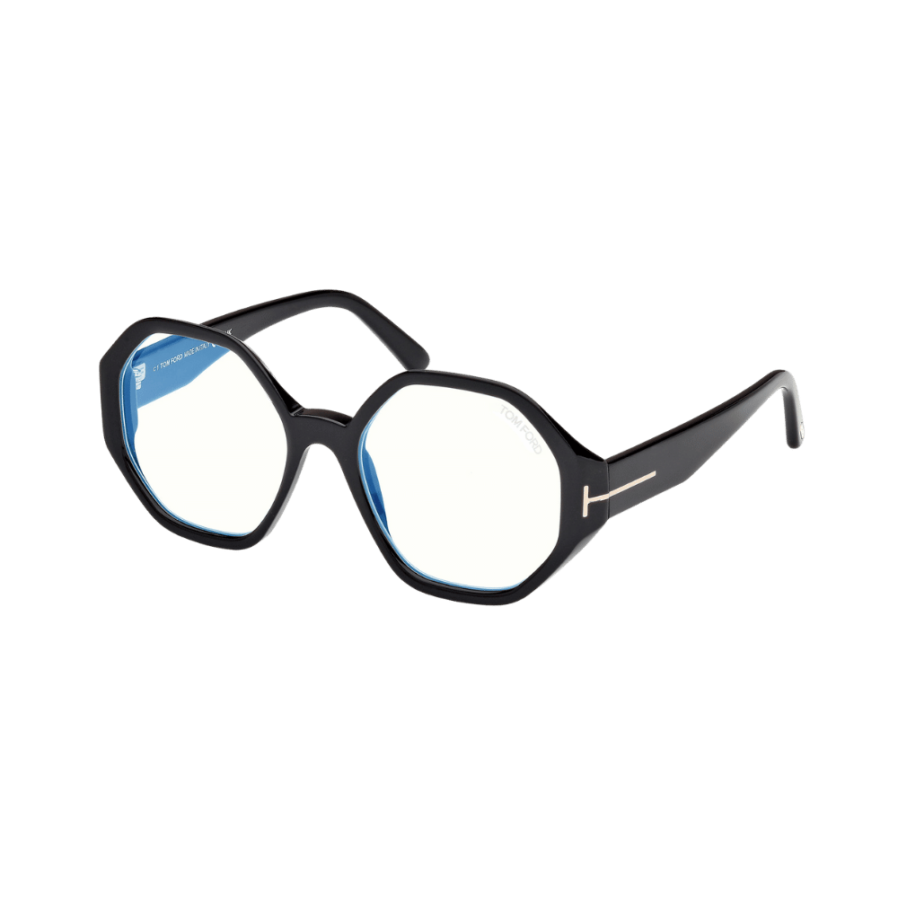 Tom Ford FT5967-B Shiny Black / Clear Blue Light Block product photo 1