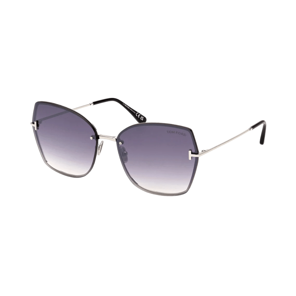 Tom Ford FT1107 Nickie-02 Shiny Palladium / Smoke Mirror product photo 1