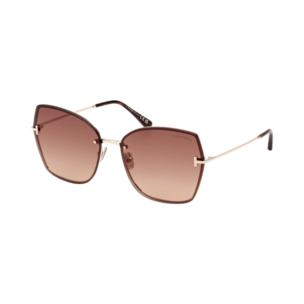 Tom Ford FT1107 Nickie-02 Shiny Rose Gold / Bordeaux Mirror Tom Ford FT1107 Nickie-02 Shiny Rose Gold / Bordeaux Mirror