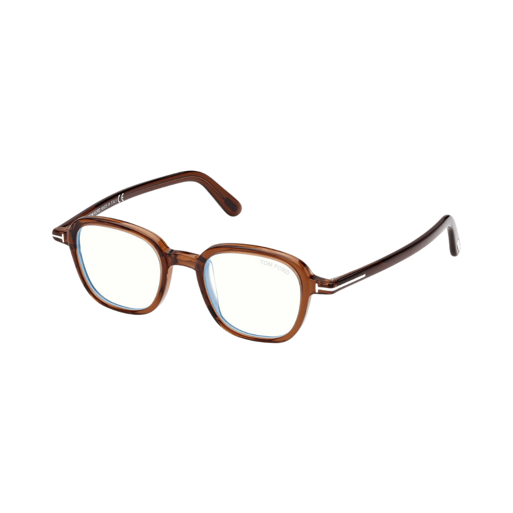 Tom Ford FT5837-B Transparent Dark Brown / Clear Blue Light Block product photo 1
