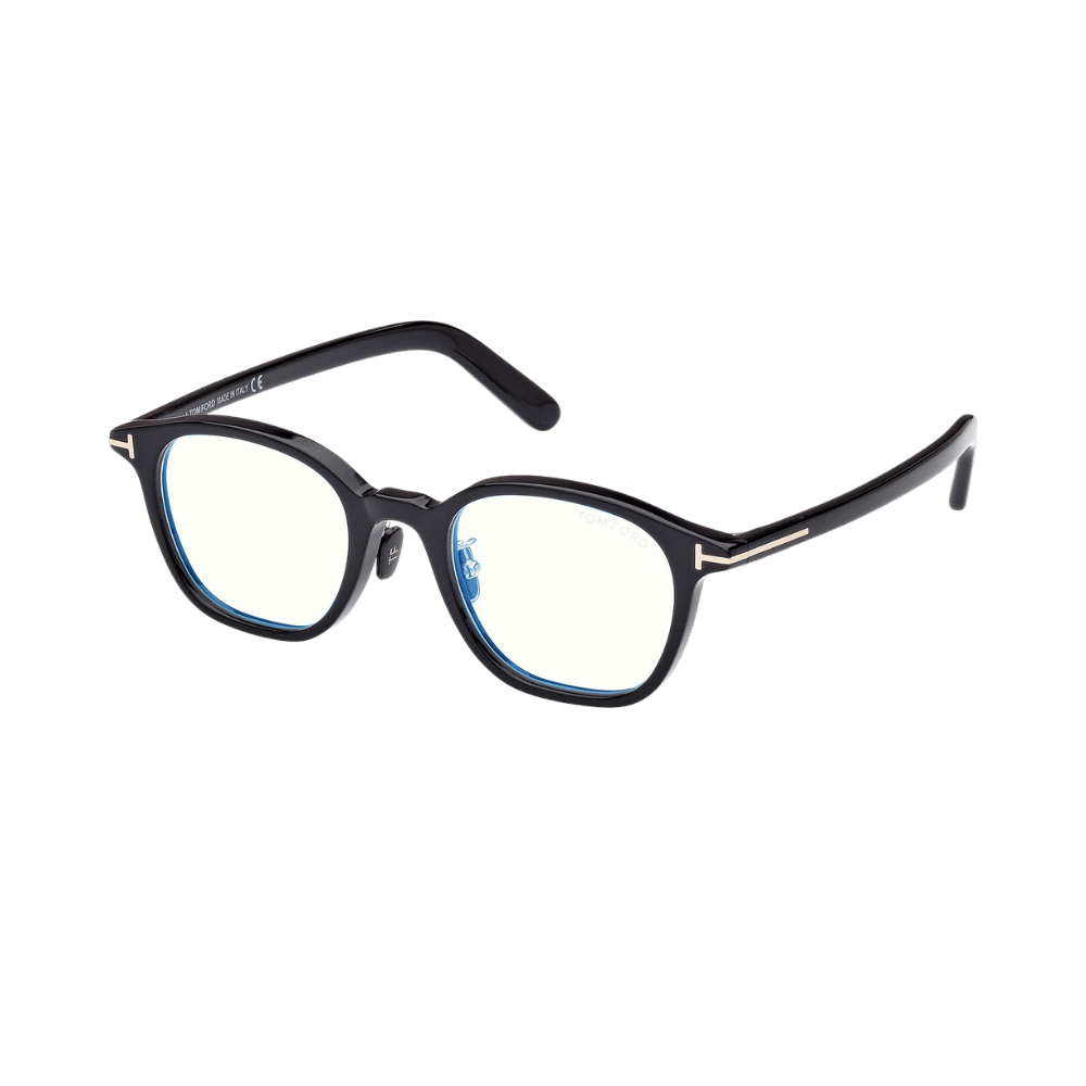 Tom Ford FT5858-D-B Shiny Black / Clear Blue Light Block product photo 1