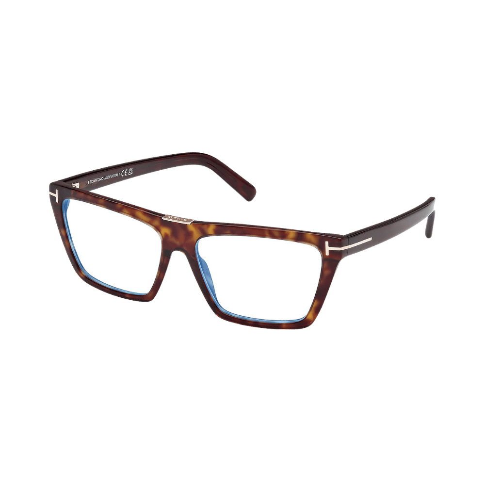 Tom Ford FT5912-B Dark Havana / Clear Blue Light Block Tom Ford FT5912-B Dark Havana / Clear Blue Light Block