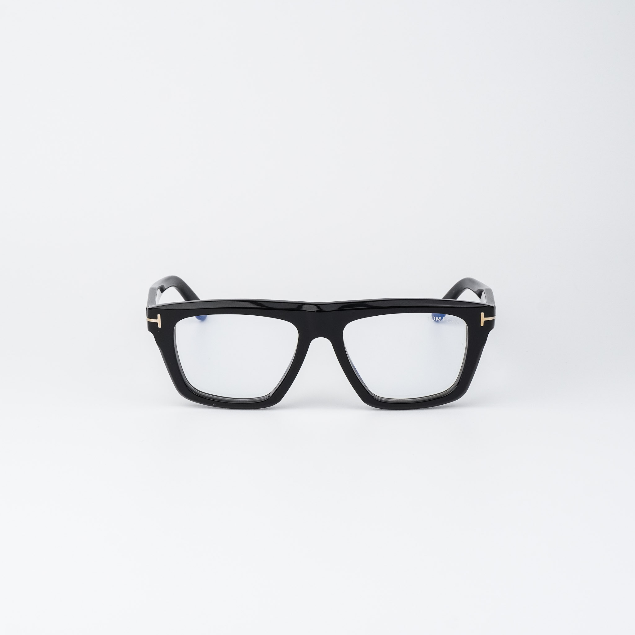 FT6059-B Shiny Black / Clear Blue Light Block