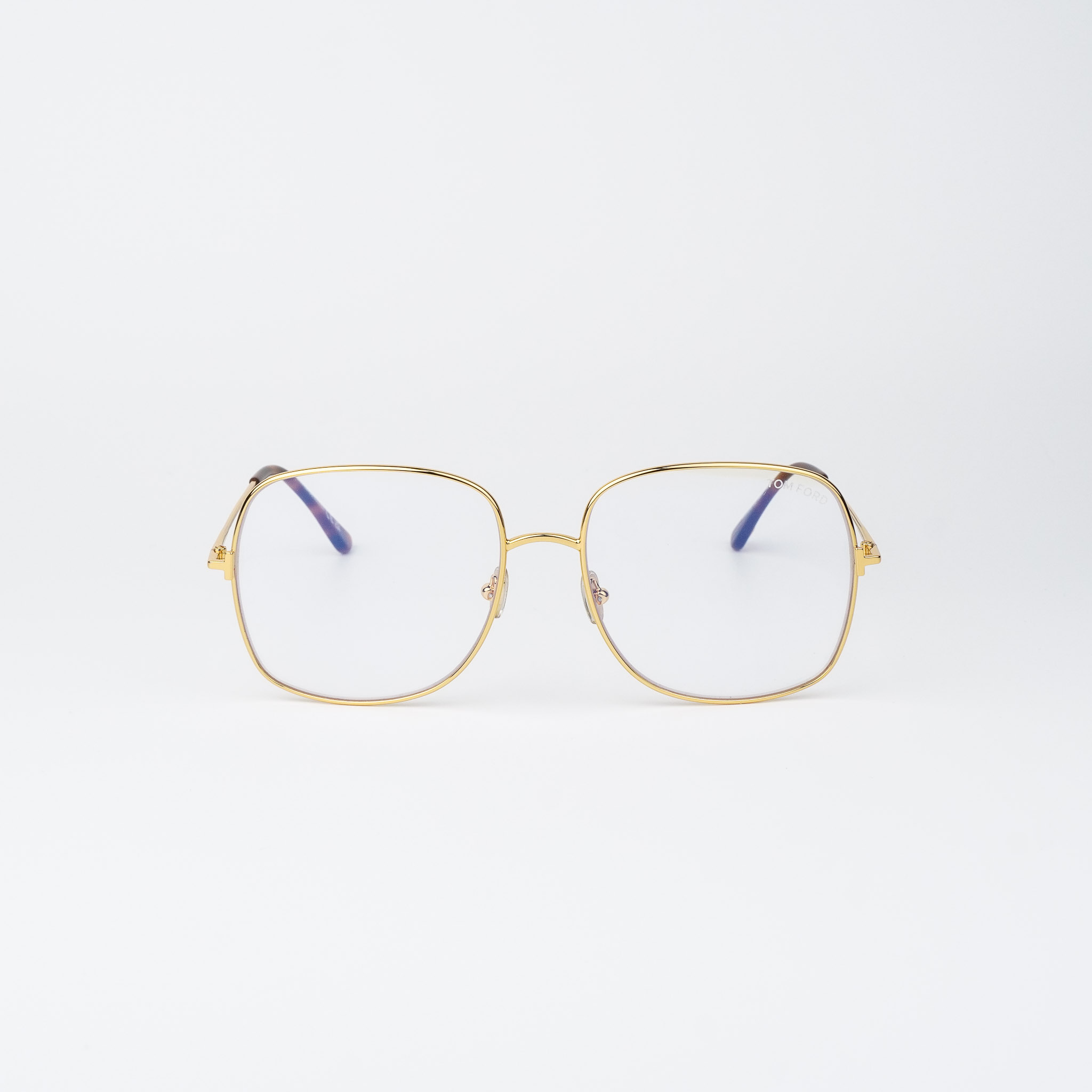 FT6048-B Shiny Deep Gold / Clear Blue Light Block