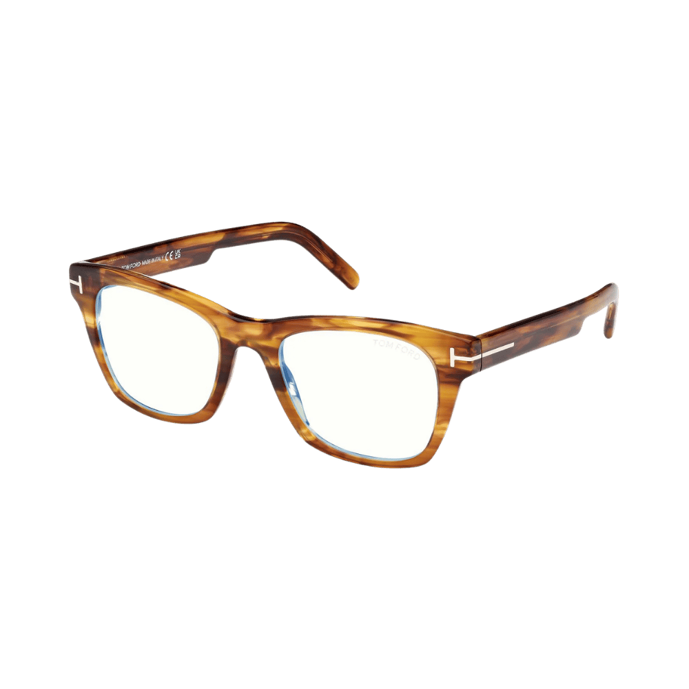 Tom Ford FT5886-B Light Brown / Clear Blue Light Block product photo 1