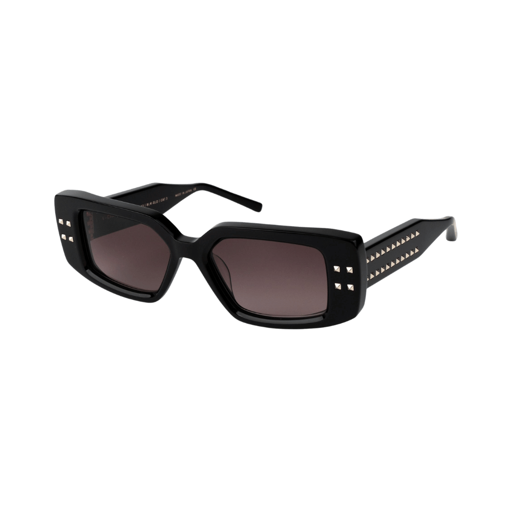 Valentino V - CINQUEVLS-108A-53 Black - V-Light Gold w/ Dark Rose to Light Rose - AR Sunglasses product photo 1