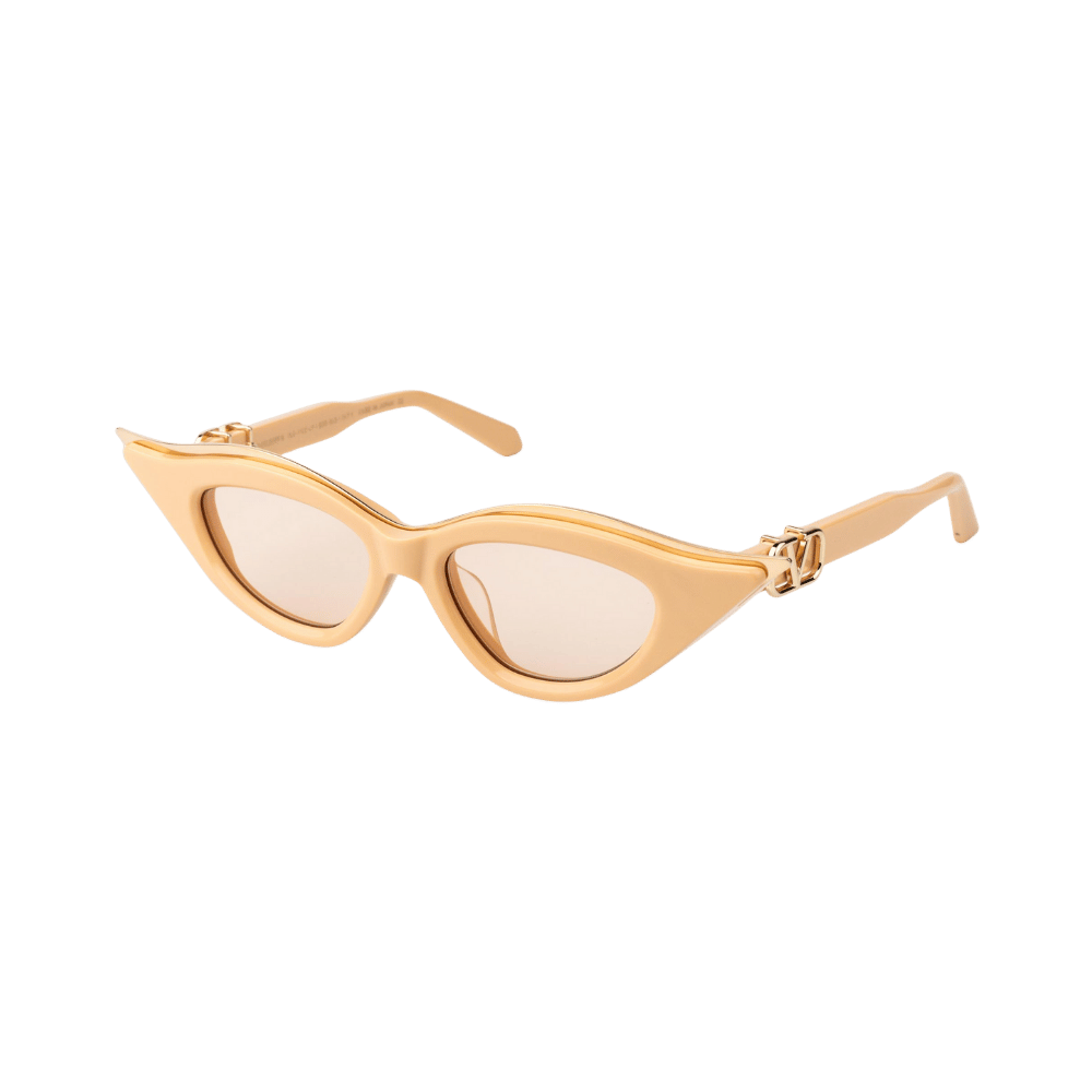 Valentino V - GOLDCUT - IIVLS-114C-49 Beige - White Gold w/ V-Nude - AR Sunglasses product photo 1