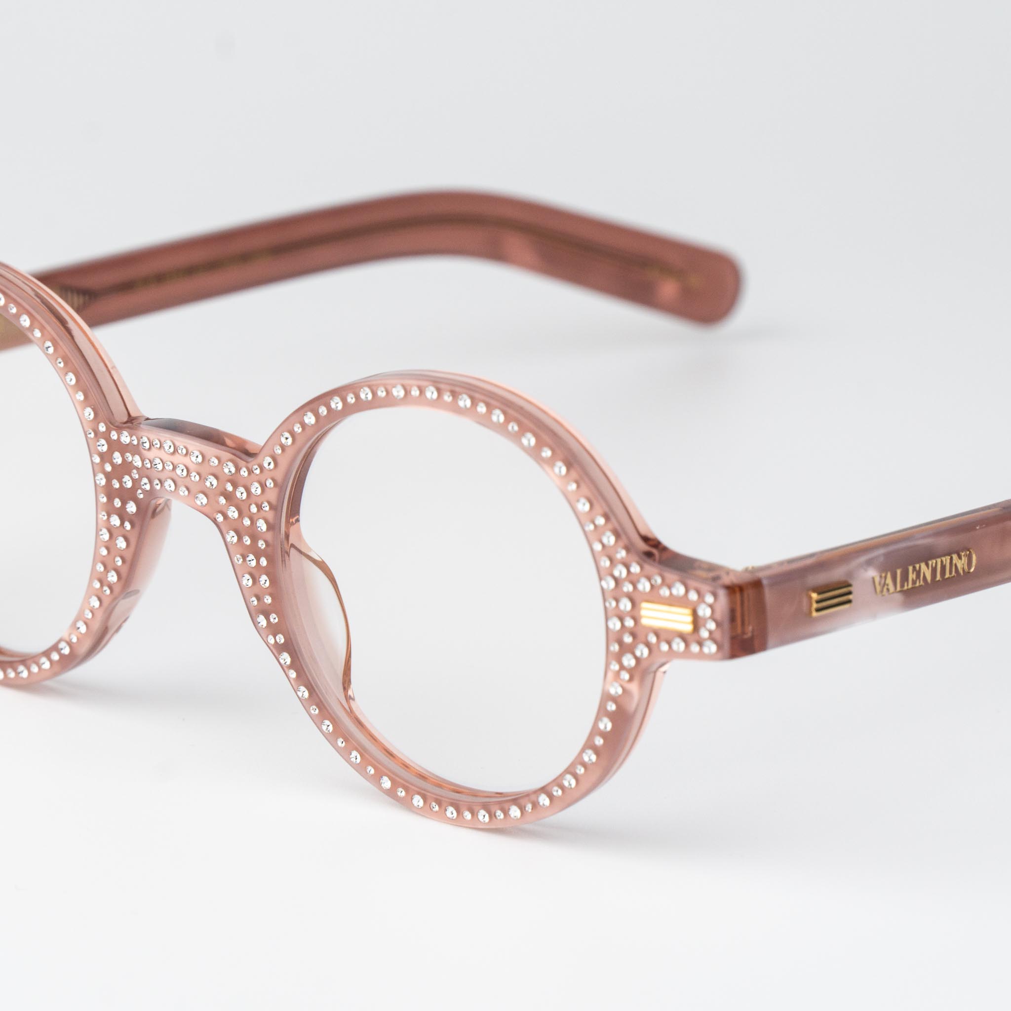 VLX-185 Pink with White Stones Crystal / Transparent 