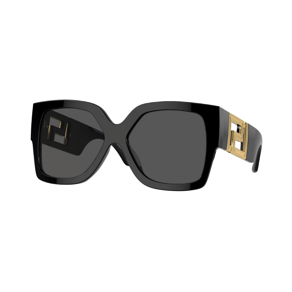 Versace VE4402 Black Gold / Dark Grey Sunglasses Versace VE4402 Black Gold / Dark Grey Sunglasses