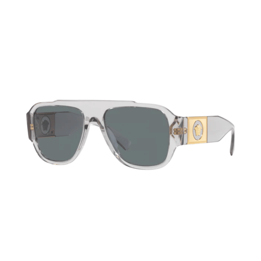 Versace VE4436U Transparent Grey Gold / Dark Blue Glasses product photo 1