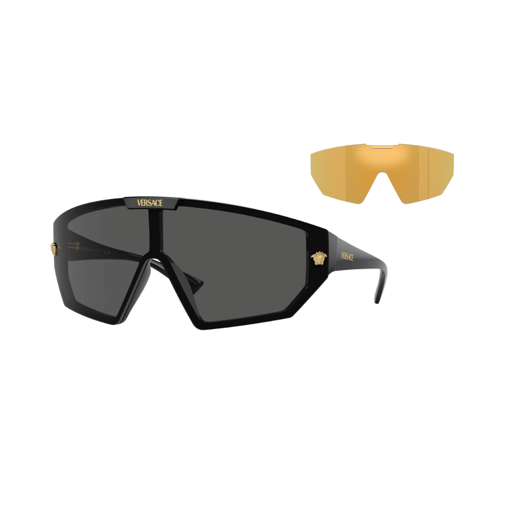 Versace VE4461 Black / Dark Grey / Mirror Gold product photo 1