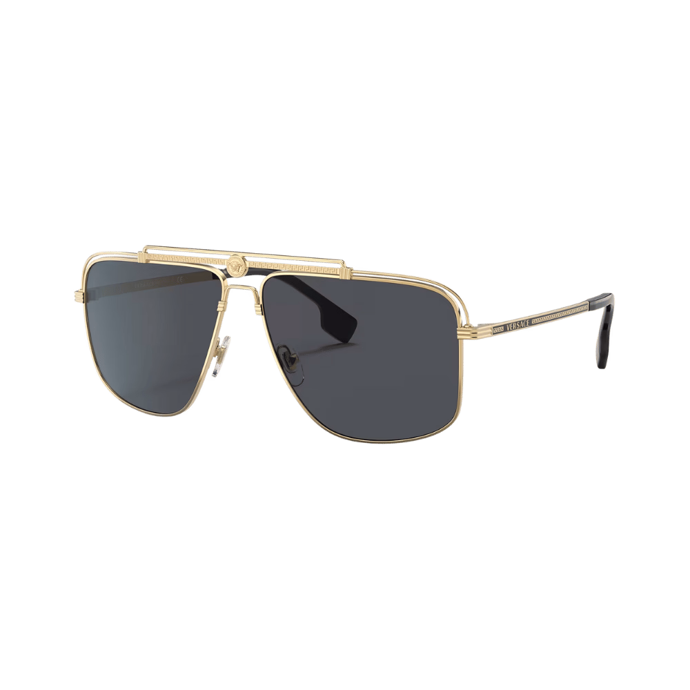 Versace VE2242 Shiny Gold / Dark Grey Sunglasses product photo 1